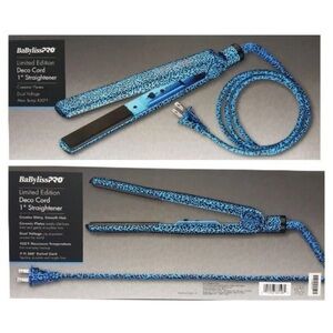 BaBylissPRO Blue 1" Hair Straightener Flat Iton